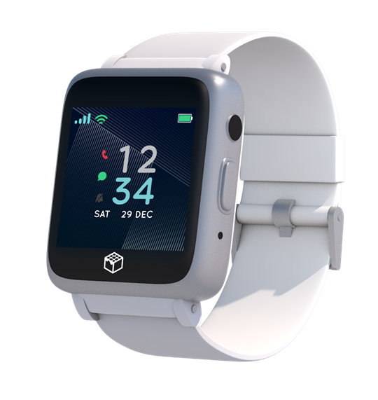 White 4G Phoenix GPS Watch for Seniors and Elederly