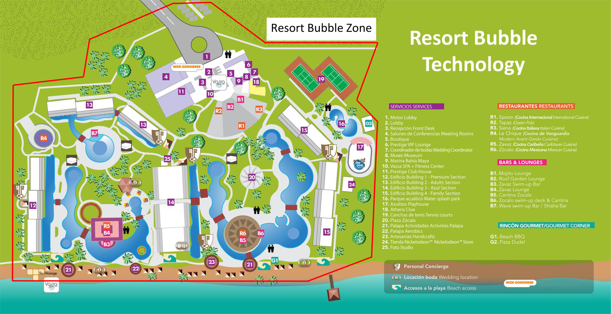 Resort Bubble TrakTec Safety Zone Alerts